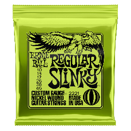 Encordoamento Ernie Ball para Guitarra .010 Regular Slinky N�quel|USA 2221