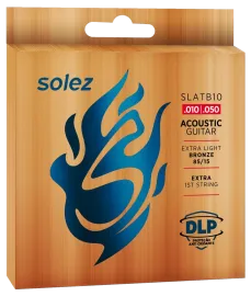 Encordoamento Solez Viol�o A�o .010 Bronze 85/15|SLATB10