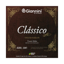 Encordoamento Giannini Cl�ssico Viol�o Nylon Tens�o M�dia|GENWPM 