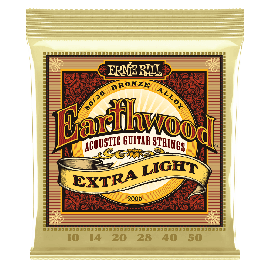 Encordoamento Ernie Ball Viol�o A�o Earthwood .010 80/20|USA 2006